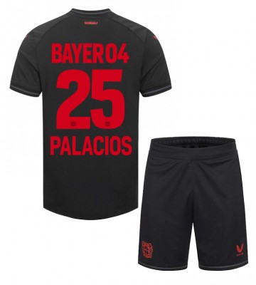Bayer Leverkusen Exequiel Palacios #25 Hemmaställ Barn 2023-24 Kortärmad (+ Korta byxor)
